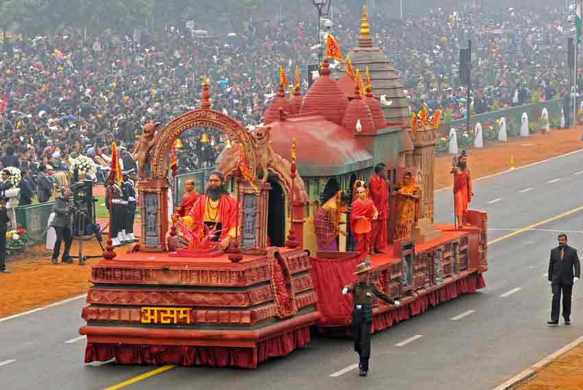 The Tableau Of Assam Passes Through The Rajpath, On The Occasion Of The 68Th Republic Day Parade 2017.