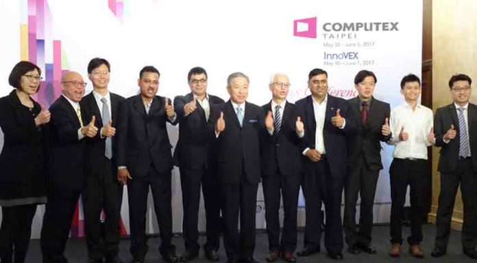The Deputy Executive Director from TAITRA, Thomas Huang, speaking at the conference said, “For now, we’re expecting to have over 1,600 companies with 5,010 booths in COMPUTEX 2017.” (Photo/COMPUTEX TAIPEI)