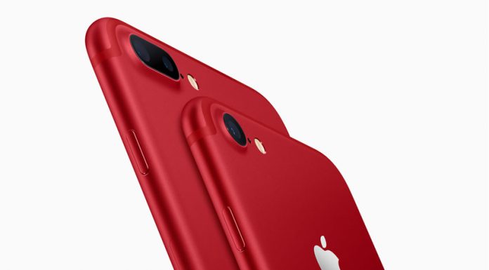 The iPhone 7 and iPhone 7 Plus RED Special Edition will be available in 128GB and 256GB models starting at $749 (US) from apple.com and Apple Stores, and from Apple Authorized Resellers and select carriers. (Photo/Apple Inc.)
