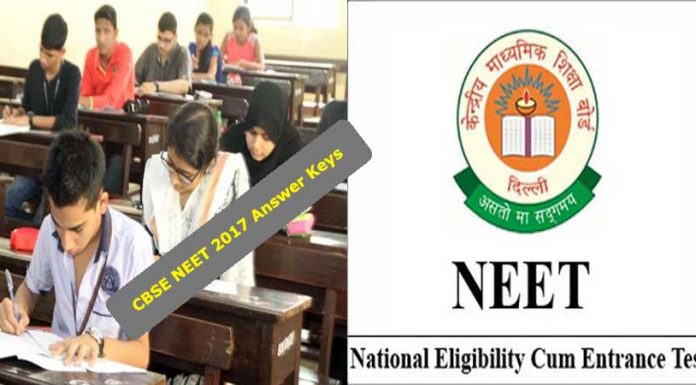 No question papers and answer keys for CBSE NEET 2017 have been uploaded officially by CBSE but some of the coaching institutes have shared question papers and answer keys (Rep Image)