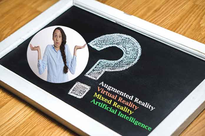 Augmented reality, virtual reality, mixed reality, artificial intelligence, artificial intelligence in simple language
