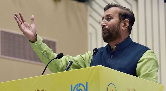 Union Minister for HRD Prakash Javadekar attended the Conference on Academic Leadership on Education for Resurgence in Vigyan Bhawan.