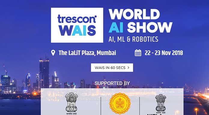 After a successful stint in Amsterdam, Trescon is all set to host World AI Show series in Mumbai on 22 – 23 November, 2018 at The Lalit Plaza.