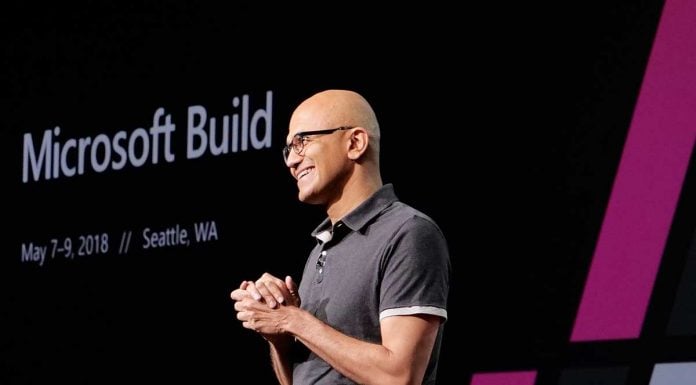 Microsoft CEO Satya Nadella at the last year Microsoft Build conference in Seattle. (Photo: File)