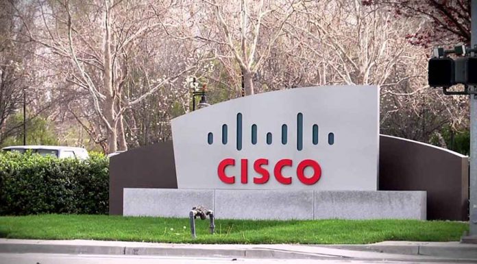 Cisco building, Cisco logo