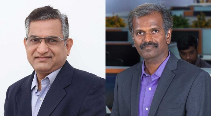 Balakrishnan Anantharaman, managing director, sales, India and SAARC, Nutanix and Sendil Kumar Venkatesan, Chief Technology Officer, Shriram Capital (Photo: File)