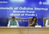 Dr. Omkar Rai, Executive Chairman, Startup Odisha and Anu Garg, Development Commissioner-cum-Additional Chief Secretary during the launch of Odisha Startup Growth Fund