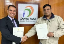 The MoU was signed by Amitabh Nag, CEO, Bhashini, Digital India Corporation, and Arun Balasubramanian, Managing Director - India & South Asia, UiPath. (Photo: TechObserver)