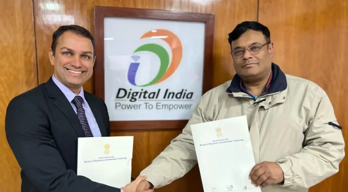 The MoU was signed by Amitabh Nag, CEO, Bhashini, Digital India Corporation, and Arun Balasubramanian, Managing Director - India & South Asia, UiPath. (Photo: TechObserver)