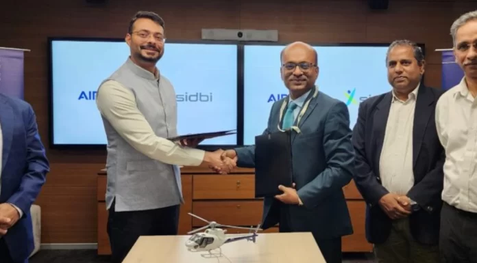 The MoU was signed by Rahul Priyadarshi, Chief General Manager of SIDBI, and Sunny Guglani, Head of Airbus Helicopters in India and South Asia