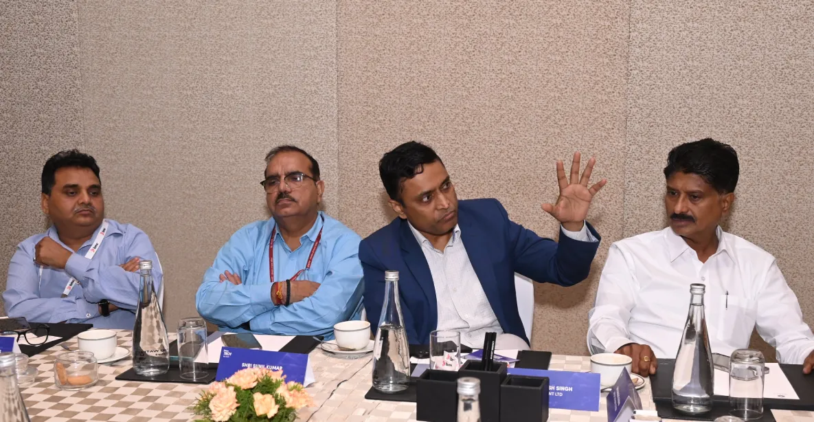From L-R: Arvind Kumar Shrivas, Technical Director At Orgi, Ministry Of Home Affairs, Sunil Kumar Singh, Group General Manager-It, Irctc, Rajesh Singh, Vp It Head, Jk Cement And V Baburaj, General Manager, Airport Authority Of India (Photo/Techobserver.in