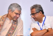 Bihar Govt Holds Workshop to Strengthen Cyber Security Framework Union IT Minister Ashwini Vaishnaw with IT Minister of Bihar Nitish Mishra in an STPI event in Patna