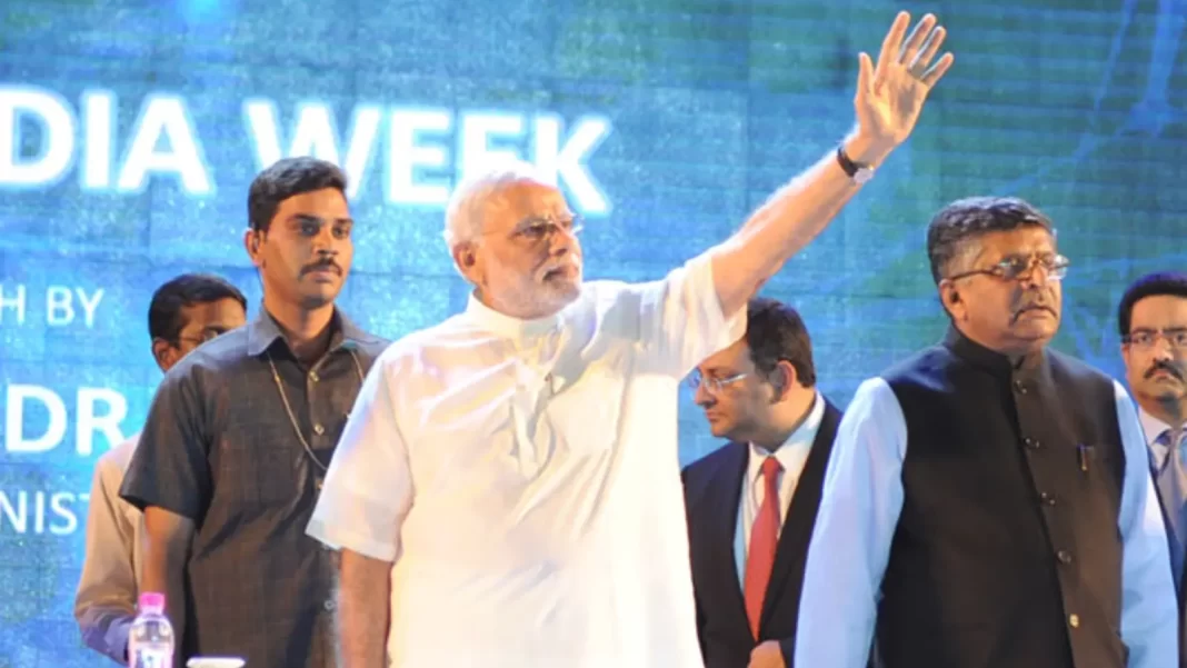 Prime Minister Narendra Modi at the launching ceremony of Digital India Week, in New Delhi on July 1, 2015